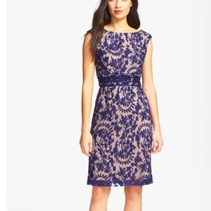 Adrianna Papell Lace Overlay Sheath Dress